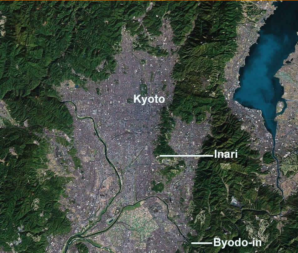 Map of Kyoto Area